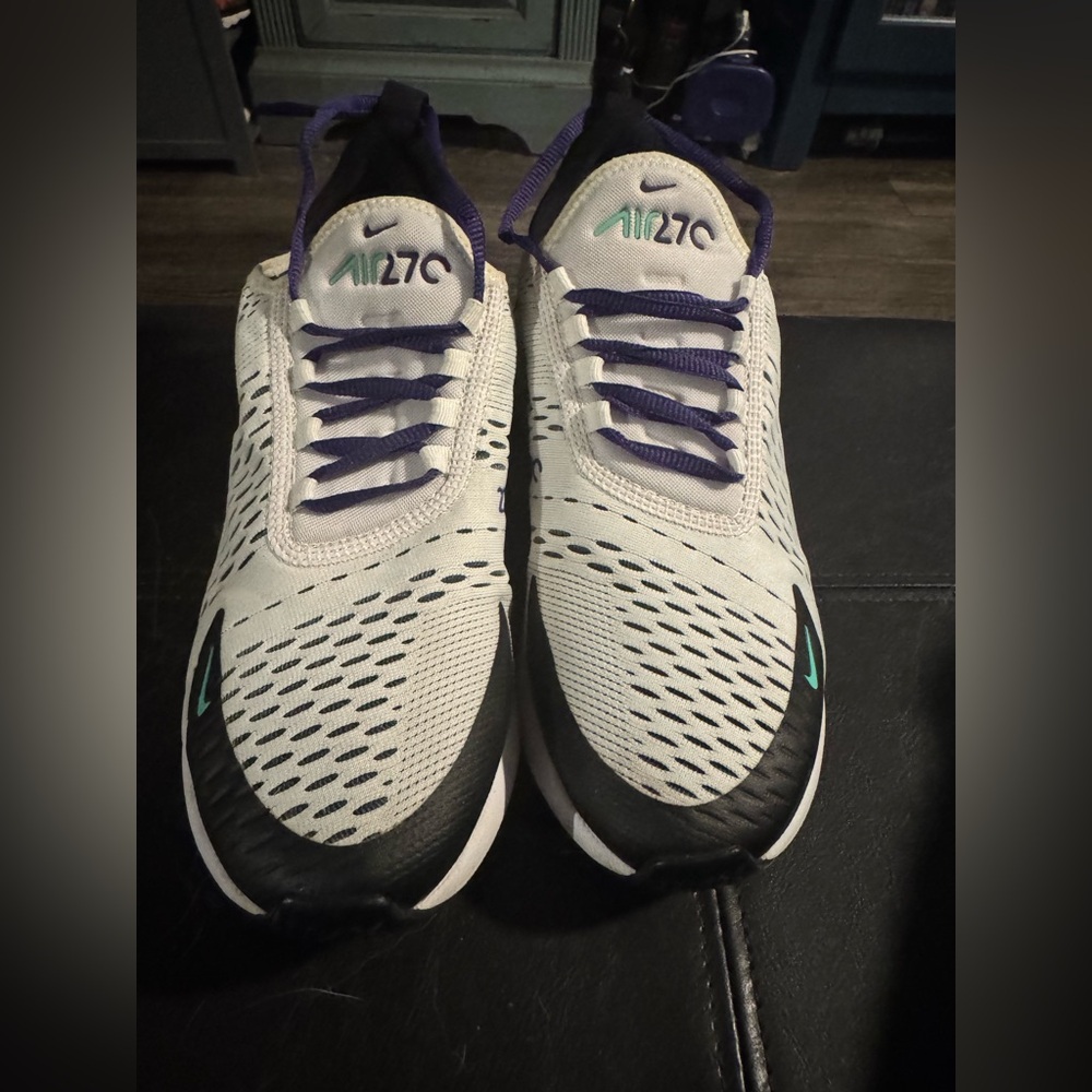 Nike WMNS Air Max 270 White Black Teal Purple - Picture 2 of 8